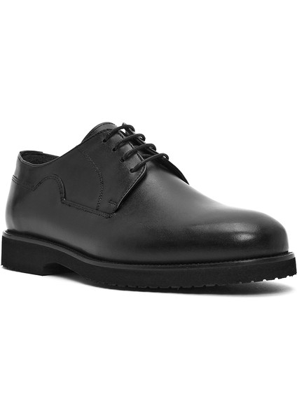 Erkek Siyah Deri Klasik Ayakkabı 25SFD704418
