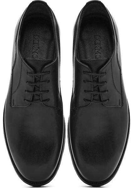 Erkek Siyah Deri Klasik Ayakkabı 25SFD704418