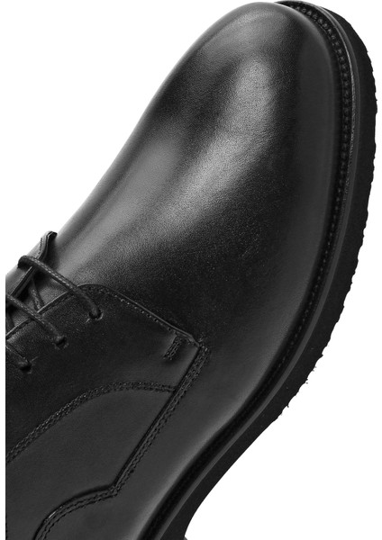 Erkek Siyah Deri Klasik Ayakkabı 25SFD704418