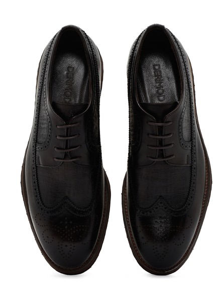 Erkek Kahverengi Deri Klasik Ayakkabı 25SFD704614