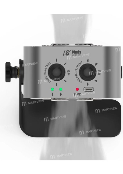 18 Kinds Duman Emici Çift Taraflı Işık Sensörlü Fan modelleri