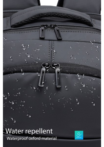 D-Pack Erkek Gri Teknolojik Kumaş Sırt Çantası 23SBD30086F