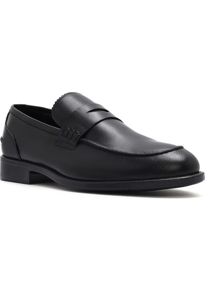 Erkek Siyah Deri Klasik Ayakkabı 25SFD751618