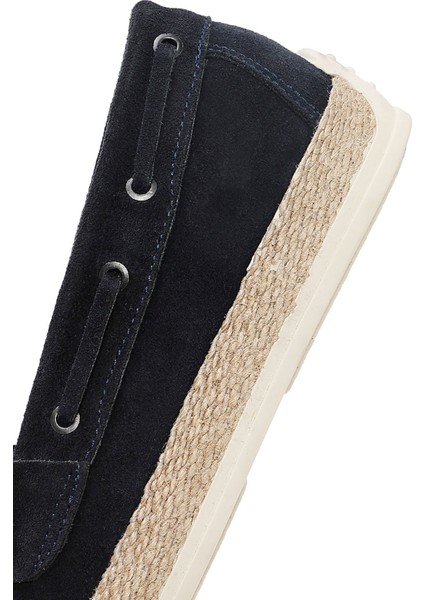 Erkek Lacivert Süet Deri Casual Loafer 25SFD680910