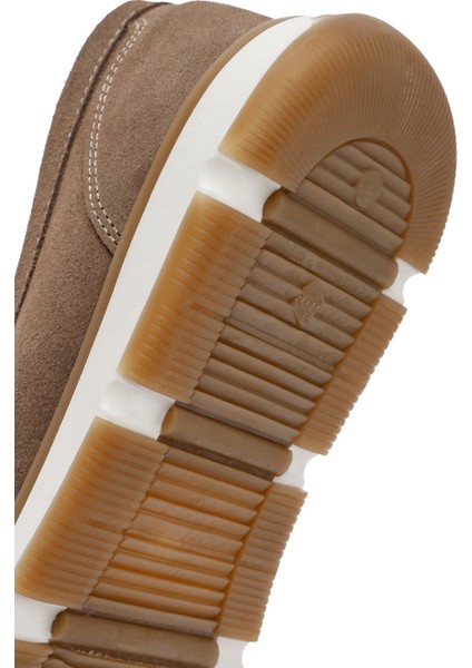 Erkek Vizon Süet Deri Casual Loafer 25SFD680610