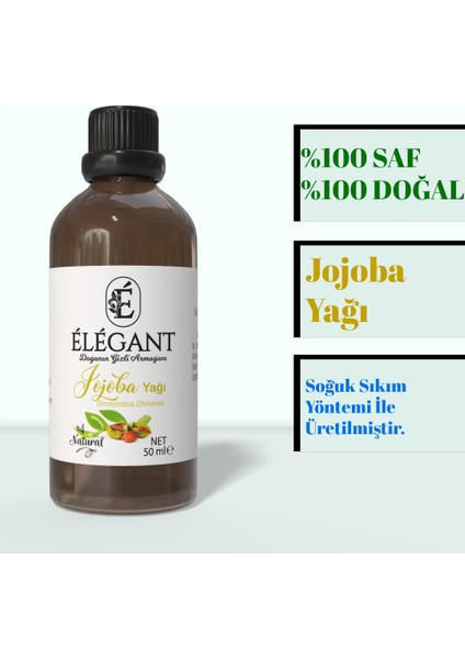 Jojoba Yağı 50 ml – %100 Saf Ve Doğal - Soğuk Sıkım Katkısız Yağ