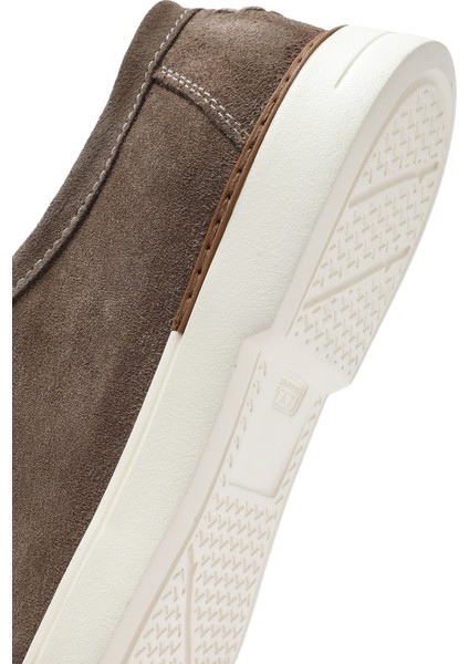 Erkek Bej Süet Deri Casual Ayakkabı 25SFD750510