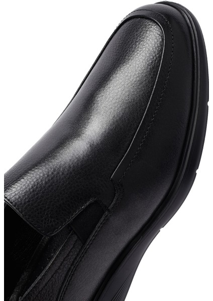 Erkek Siyah Deri Loafer 25SFD6421FT