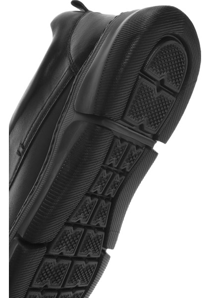 Erkek Siyah Deri Comfort Loafer 25SFD642218