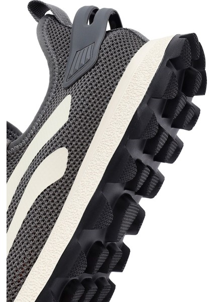 Zero Erkek Gri Bağcıklı Kalın Tabanlı Kumaş Sneaker 25SFD69406F