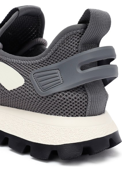 Zero Erkek Gri Bağcıklı Kalın Tabanlı Kumaş Sneaker 25SFD69406F