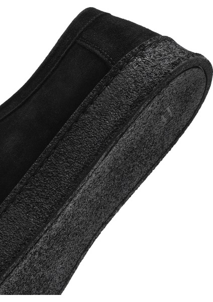 Erkek Siyah Bağcıklı Süet Deri Casual Ayakkabı 25SFD630610