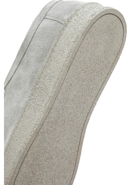 Erkek Gri Bağcıklı Süet Deri Casual Ayakkabı 25SFD630610