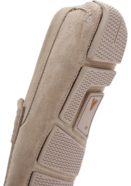 Erkek Bej Süet Deri Loafer 25SFD630310