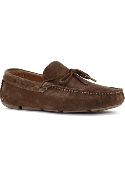 Erkek Vizon Süet Deri Loafer 25SFD630410