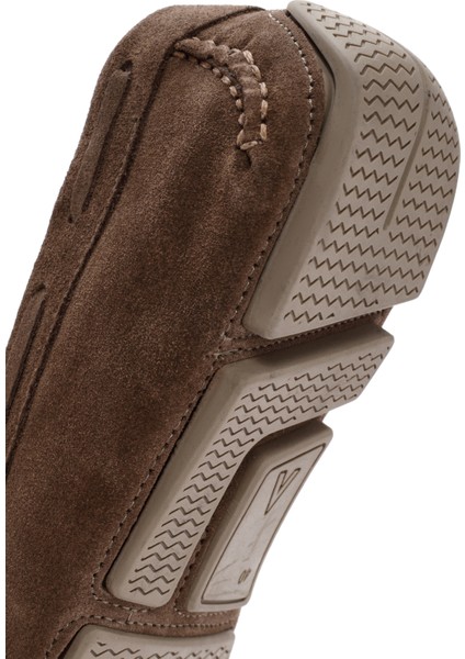 Erkek Vizon Süet Deri Loafer 25SFD630410