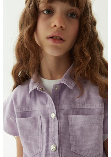 Bg Store Kız Çocuk Lila Yelek modelleri