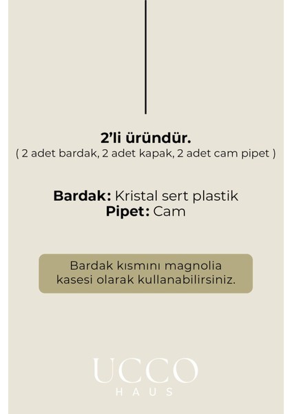 2'li Kristal Plastik Pinterest Bardak, Cam Pipetli, Renkli, Çeşitli Içecek Sunum Seti