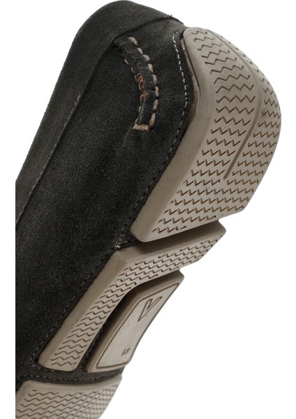 Erkek Haki Süet Deri Loafer 25SFD630310