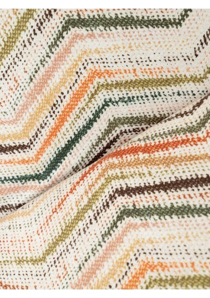 Zikzak Desenli 130X180 cm Koltuk ve Kanepe Örtüsü, Krem Renk fırsatları