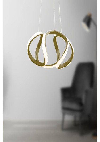 Modern Eskitme Sarkıt LED Avize, Gün Işığı Tonu, Salon, Mutfak ve Oda Için Şık Aydınlatma