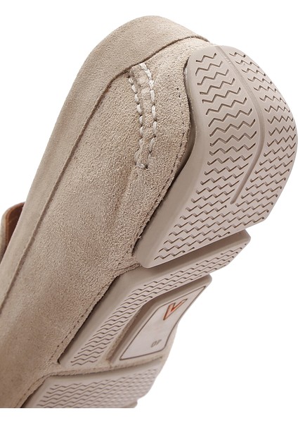 Erkek Bej Süet Deri Loafer 25SFD630310