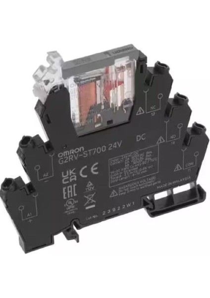 G2RV-ST700-24VDC ,24VDC 1A1K/6A Vidalı Slim Röle Takım