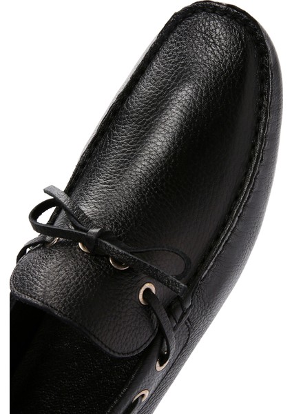Erkek Siyah Deri Comfort Loafer 25SFD7500FT