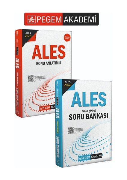 Pegem Akademi 2026 Ales Konu Anlatımlı + 2026 Ales Tamamı Çözümlü