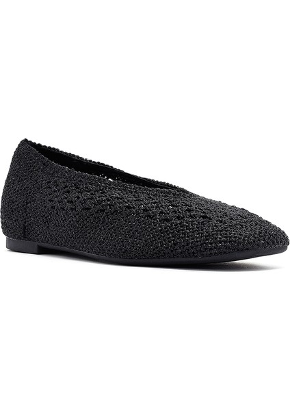 Kadın Siyah Simli Babet 25sfe45196f