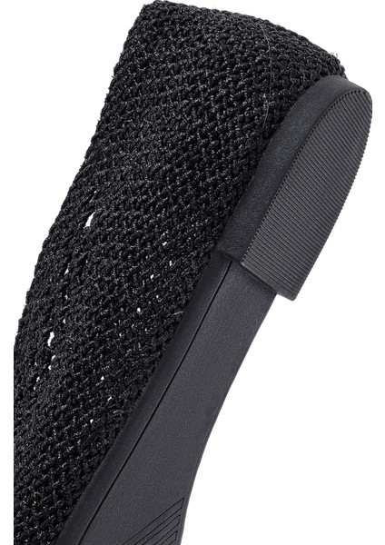 Kadın Siyah Simli Babet 25sfe45196f