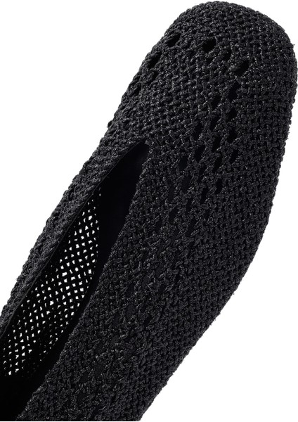 Kadın Siyah Simli Babet 25sfe45196f