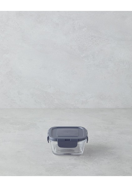 Cam Saklama Kabı, 375 Ml, Şık Gri Renk, Pratik ve Dayanıklı Tasarım