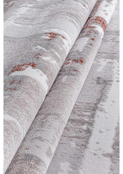 Alaçatı 2600A Gri Kiremit Yumuşak Dokulu Modern Salon, Mutfak, Oturma, Çocuk Odası Halısı modelleri