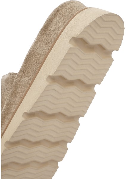 Kadın Bej Süet Deri Terlik 25SFD152310