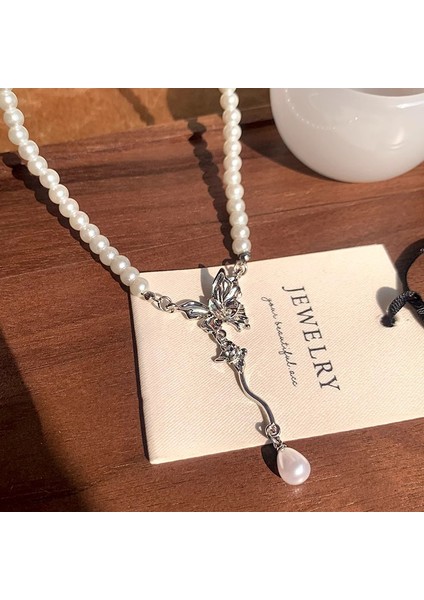 D214 Gümüş Inci Kolye (Yurt Dışından) fiyatları