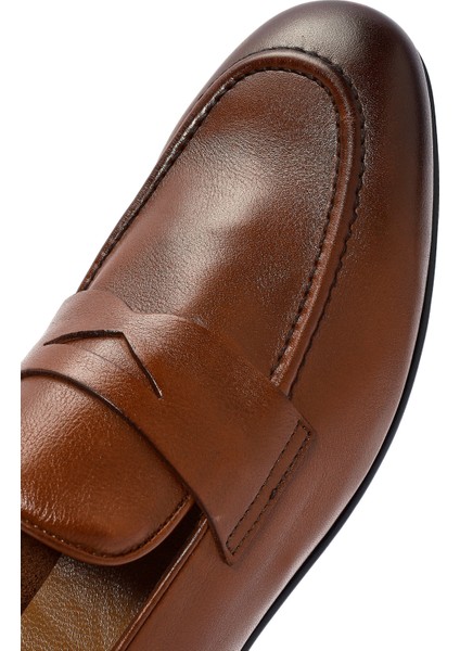 Erkek Taba Deri Klasik Ayakkabı 25SFD621018