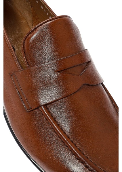 Erkek Taba Deri Klasik Ayakkabı 25SFD621018