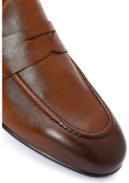 Erkek Taba Deri Klasik Ayakkabı 25SFD621018