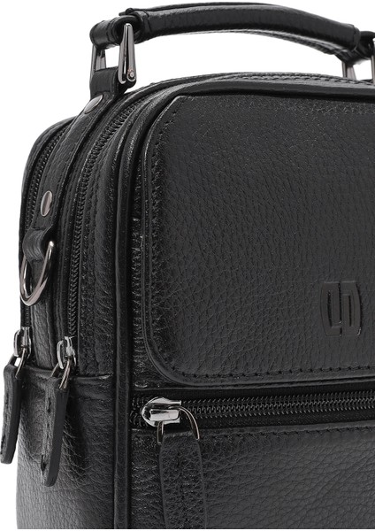 Erkek Siyah Deri El Çantası 24WBD3404FT