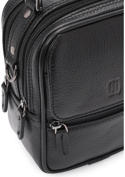 Erkek Siyah Deri El Çantası 24WBD3404FT