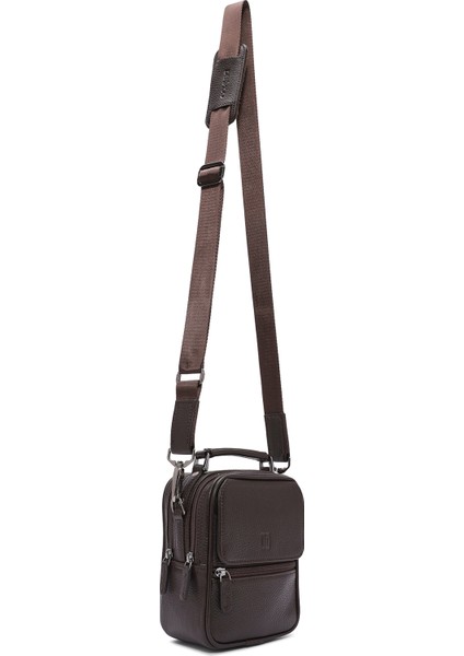 Erkek Kahverengi Deri El Çantası 24WBD3404FT