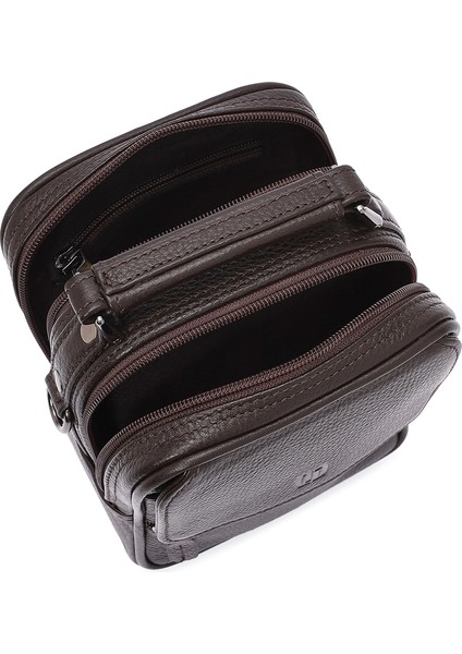 Erkek Kahverengi Deri El Çantası 24WBD3404FT