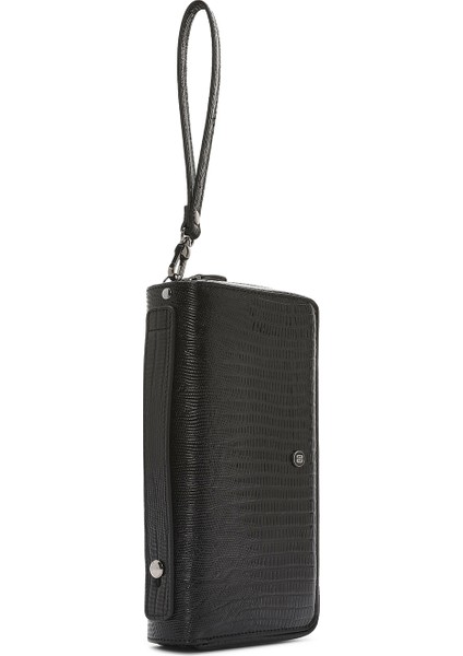 Erkek Siyah Desenli Deri Cüzdan 000A2D3149KR