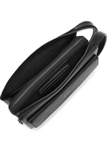 Erkek Siyah Deri El Çantası 24WBD3400FT