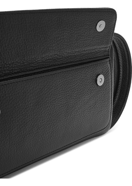 Erkek Siyah Deri El Çantası 24WBD3400FT