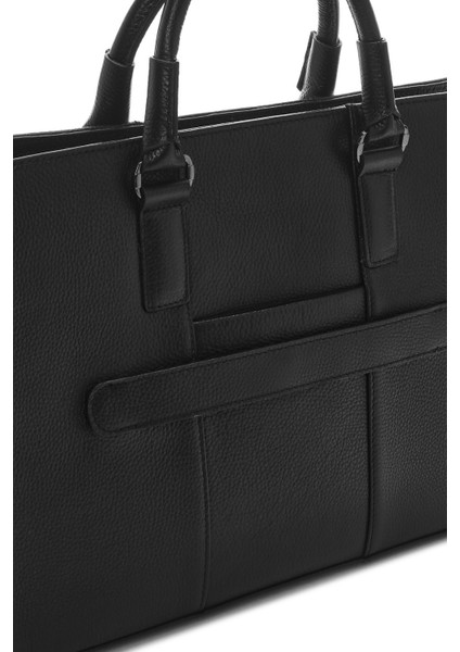 Erkek Siyah Deri Evrak Çantası 24wbd3402ft