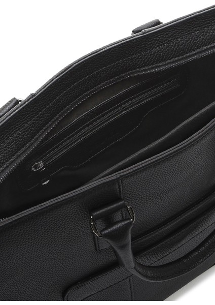 Erkek Siyah Deri Evrak Çantası 24wbd3402ft