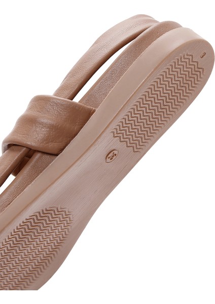 Kadın Vizon Deri Sandalet 25SFD150718