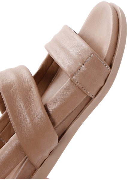 Kadın Vizon Deri Sandalet 25SFD150718